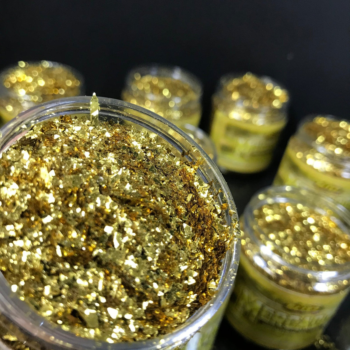 Mercado's Crushed Glass Gold Metal Flake - Tropical Glitz