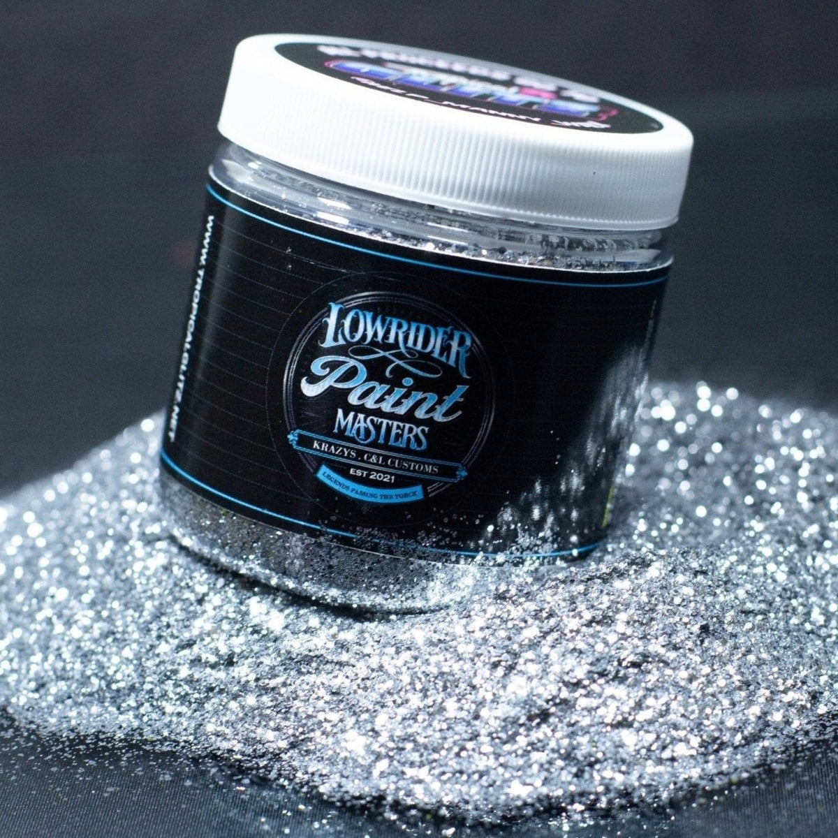 Silver-Lowrider Paint Masters Metal Flake - Tropical Glitz | Tropical Glitz