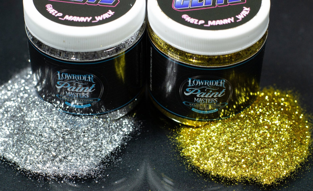 Silver-Lowrider Paint Masters Metal Flake - Tropical Glitz