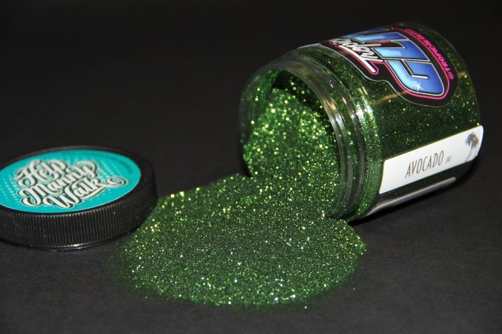 Avocado Metal Flake - Tropical Glitz