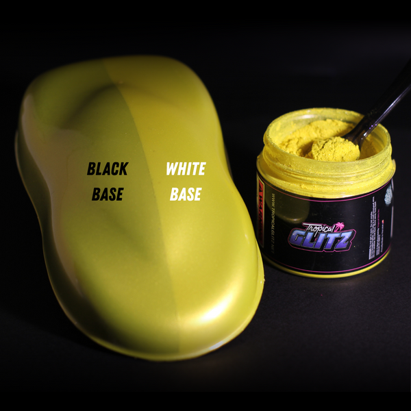 Stuck in the 80's - Yellow Pearl - Tropical Glitz | Tropical Glitz