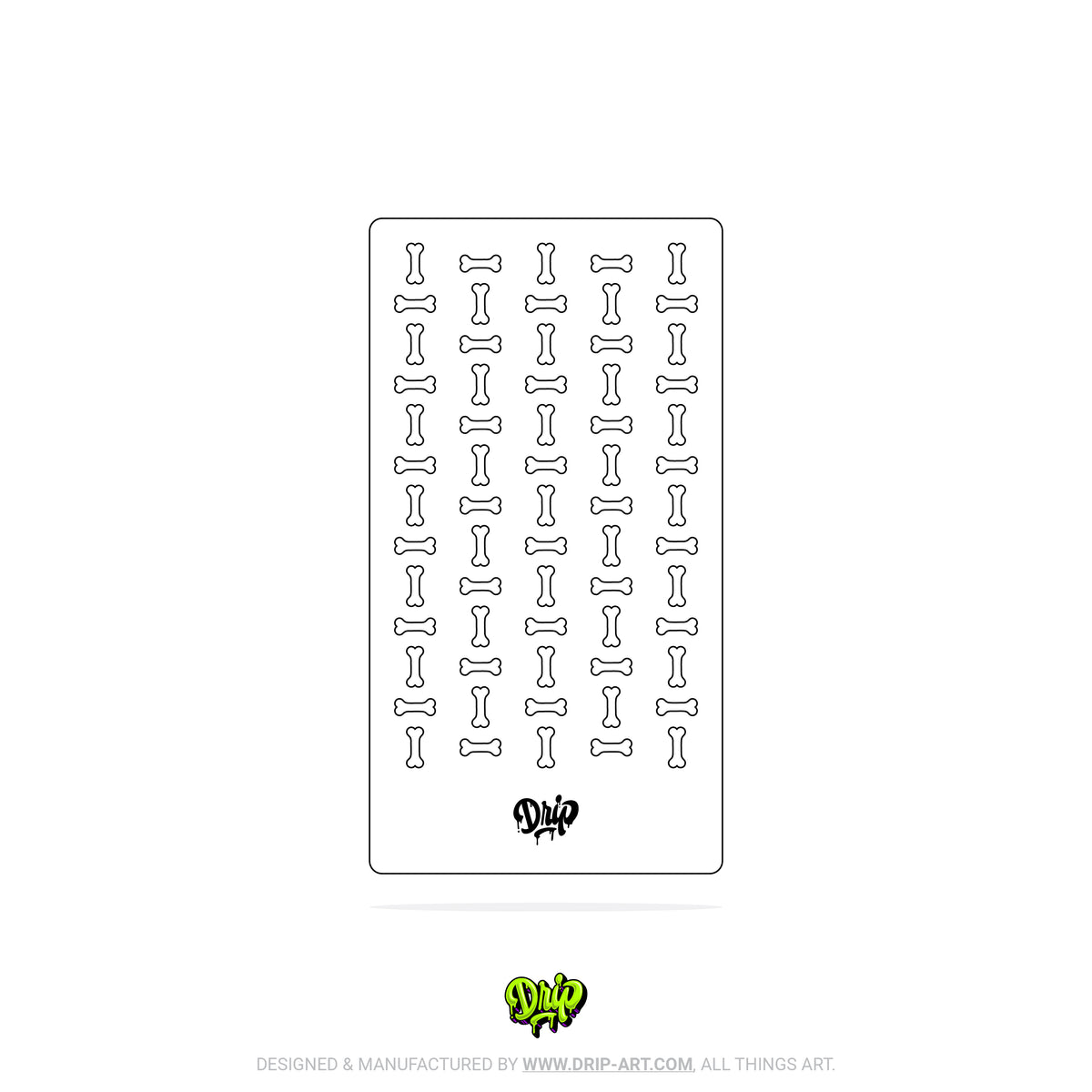 Mylar Stencil Bones