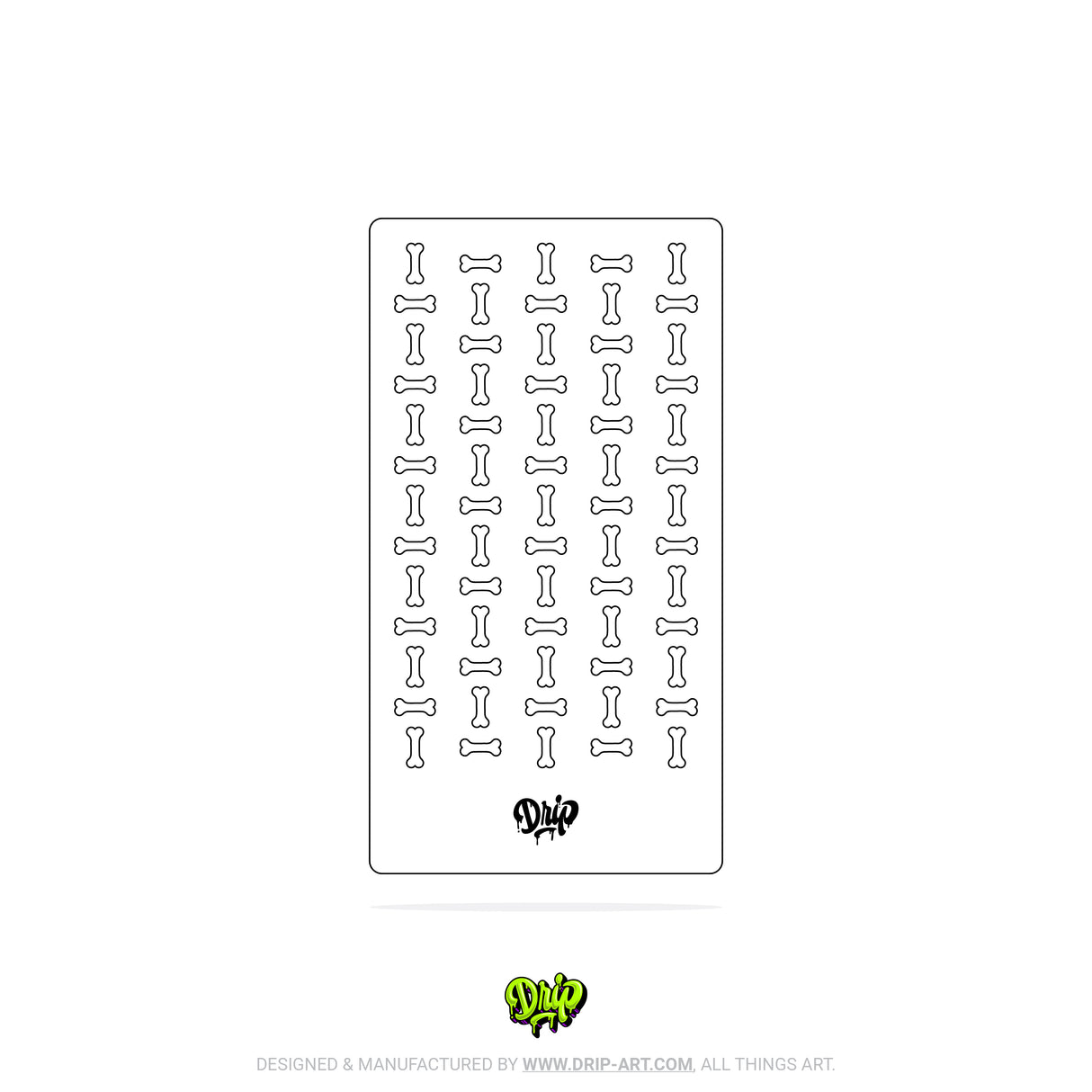 Mylar Stencil Bones