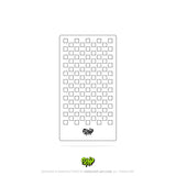 Mylar Stencil Checkerboard