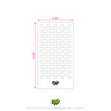 Mylar Stencil Checkerboard