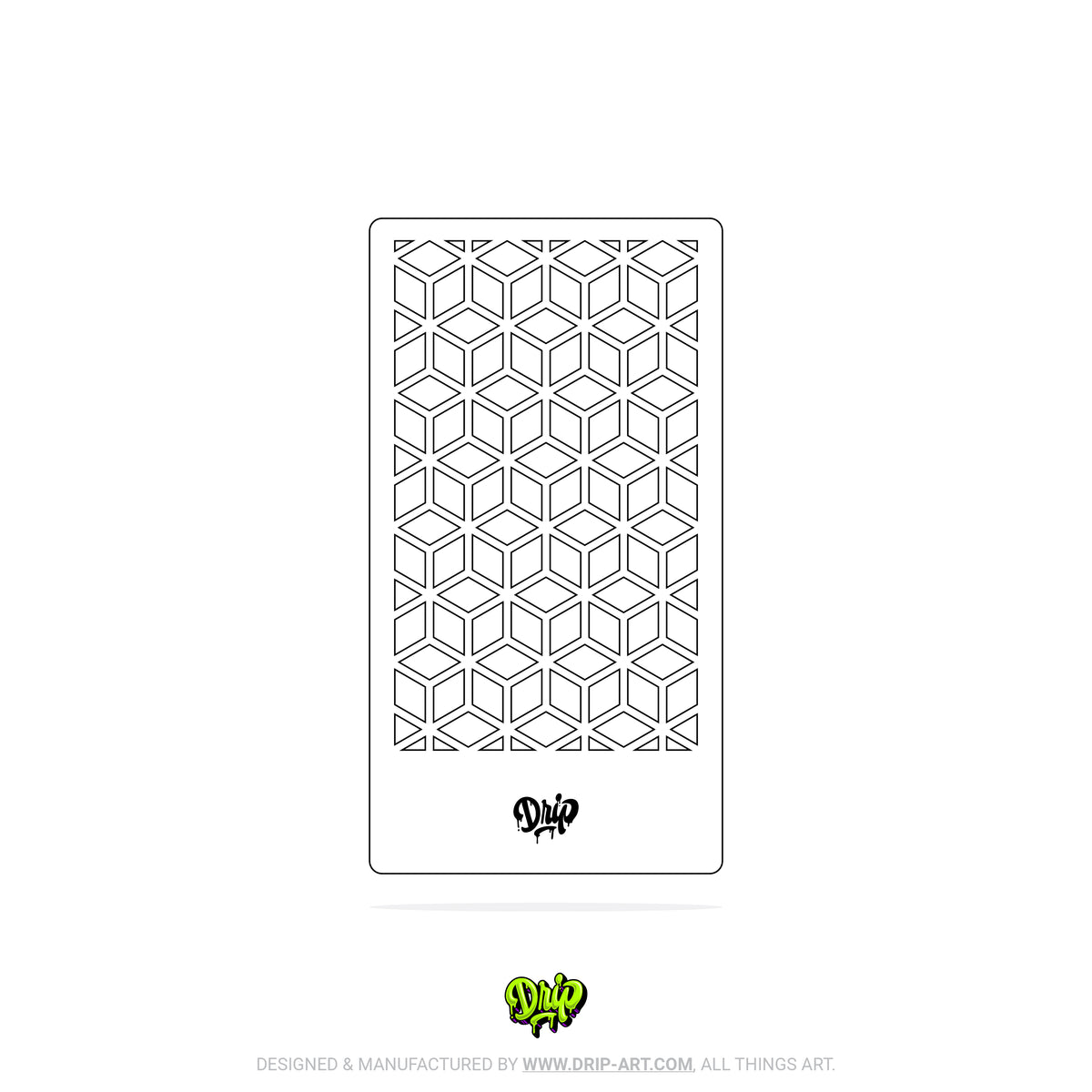 Mylar Stencil Cube