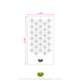 Mylar Stencil Floral