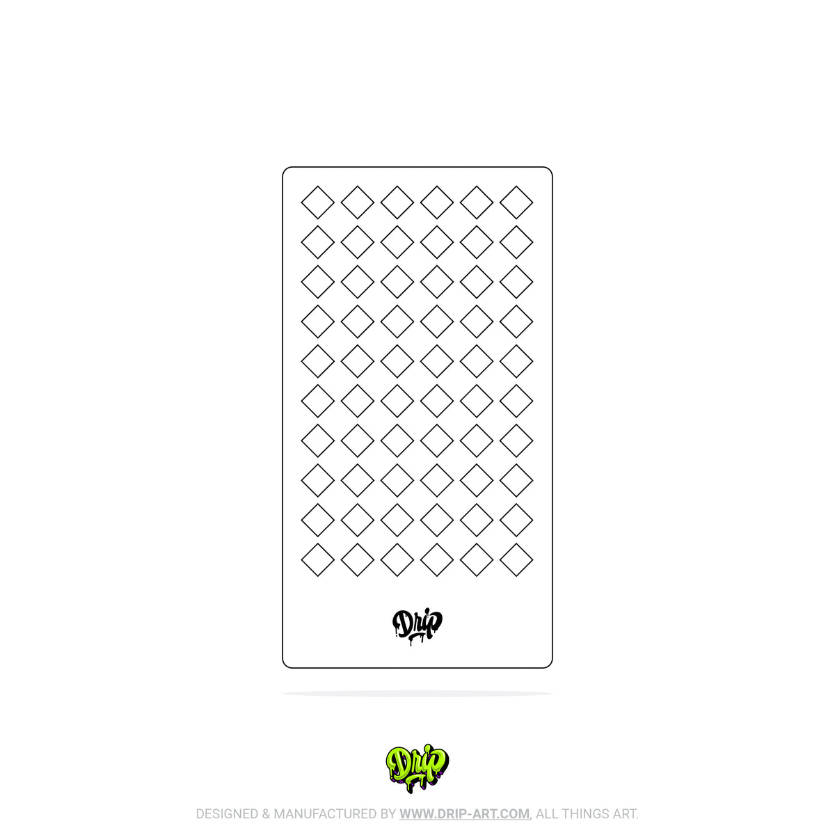 Mylar Stencil Harlequin Square