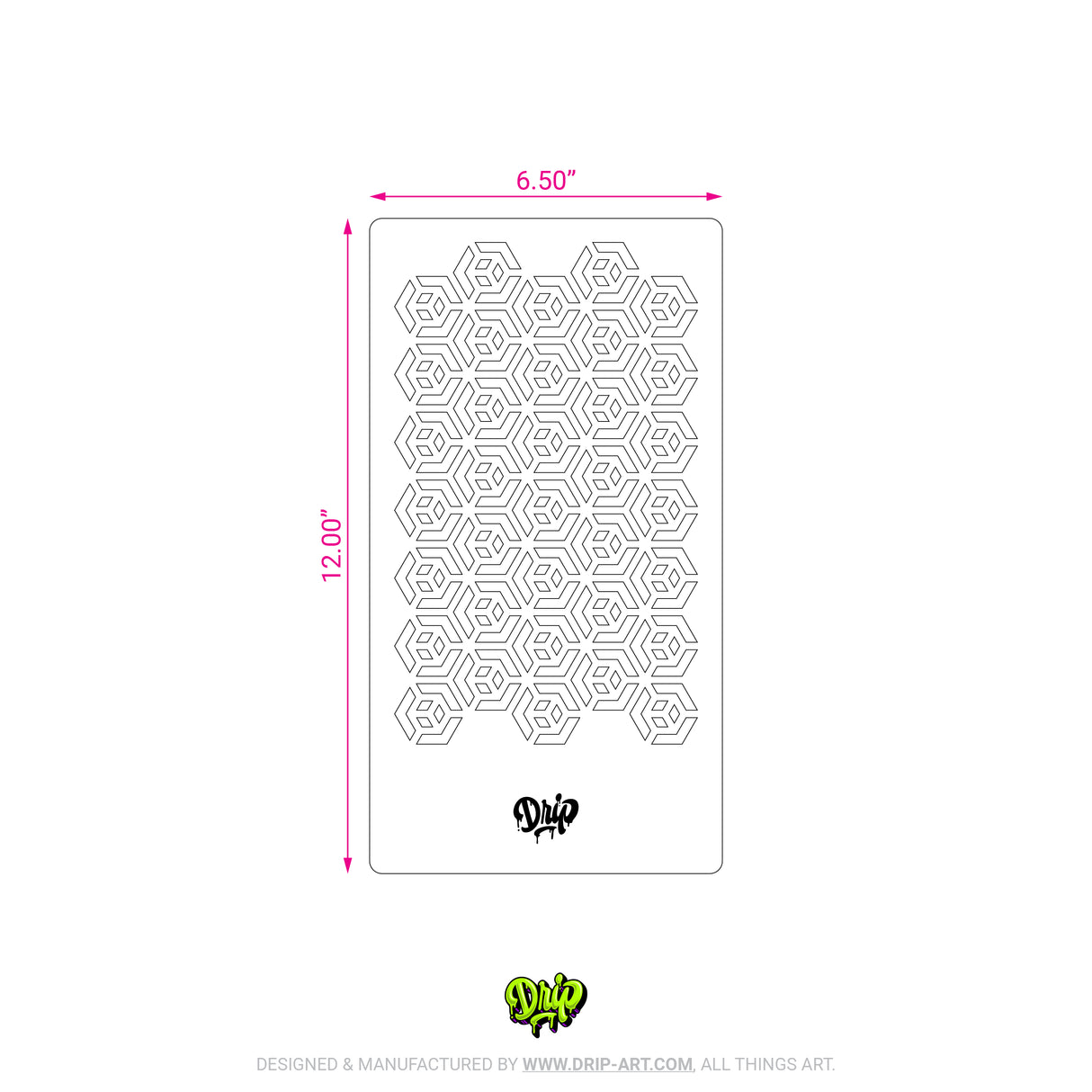 Mylar Stencil Hex