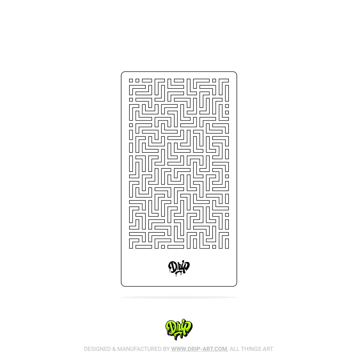 Mylar Stencil Labyrinth