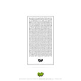 Mylar Stencil Labyrinth