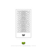 Mylar Stencil Snakeskin