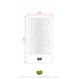 Mylar Stencil Snakeskin