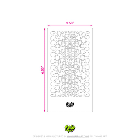 Mylar Stencil Snakeskin