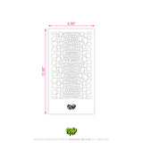 Mylar Stencil Snakeskin