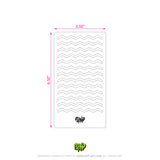 Mylar Stencil Zig Zag