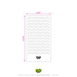 Mylar Stencil Zig Zag