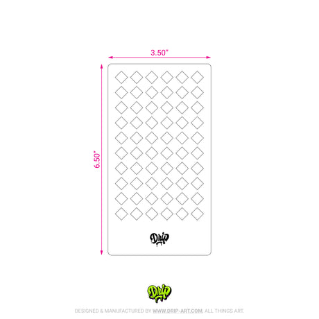 Mylar Stencil Harlequin Square