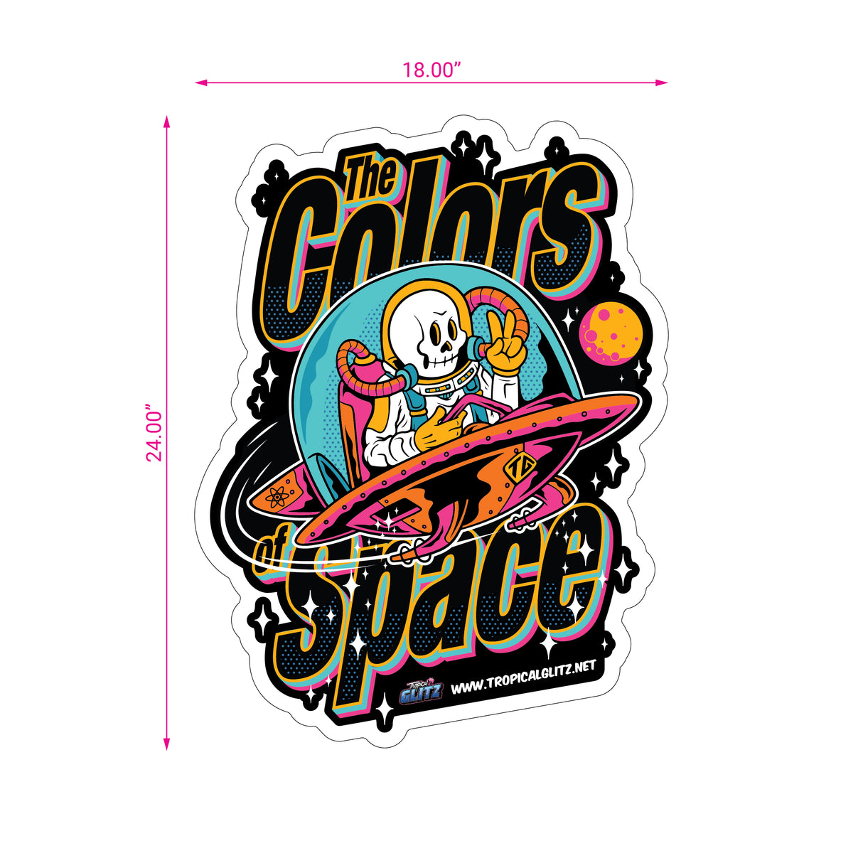 "The Colors Space" - Giant Vinyl Decal