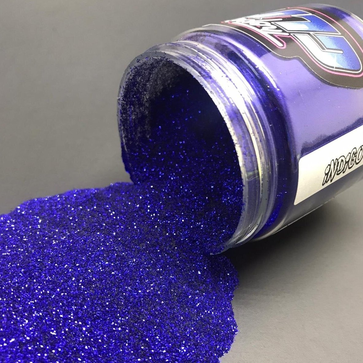 Indigo Metal Flake - Tropical Glitz