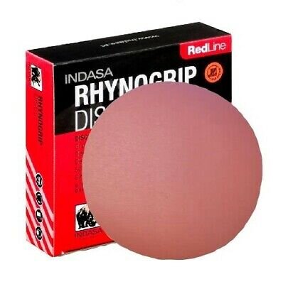 Indasa RED 6" Rhynogrip Hook & Loop Sanding Discs